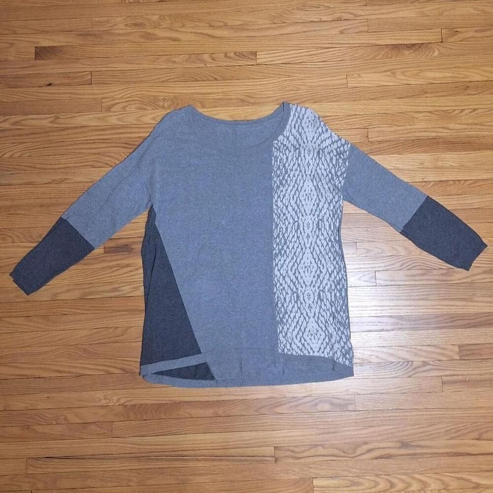 Unbranded Women's Grey and Blue Jumper